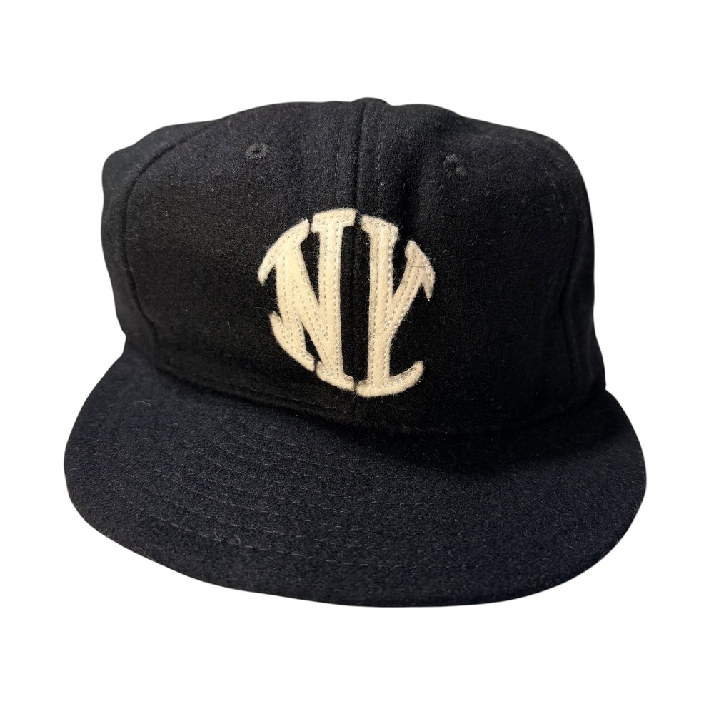 Ebbets Field‎ Flannels NY Baseball Hat Navy Wool Made in USA Vintage Authentic